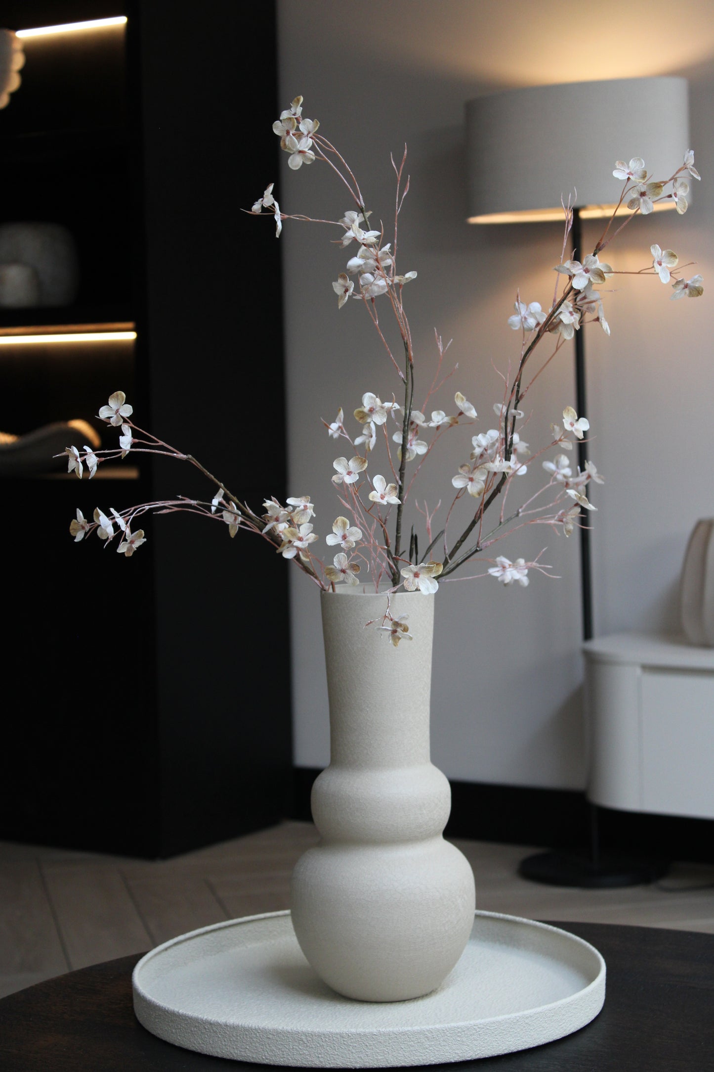 ZIJDEBLOEM | PRUNUS BEIGE | 125CM
