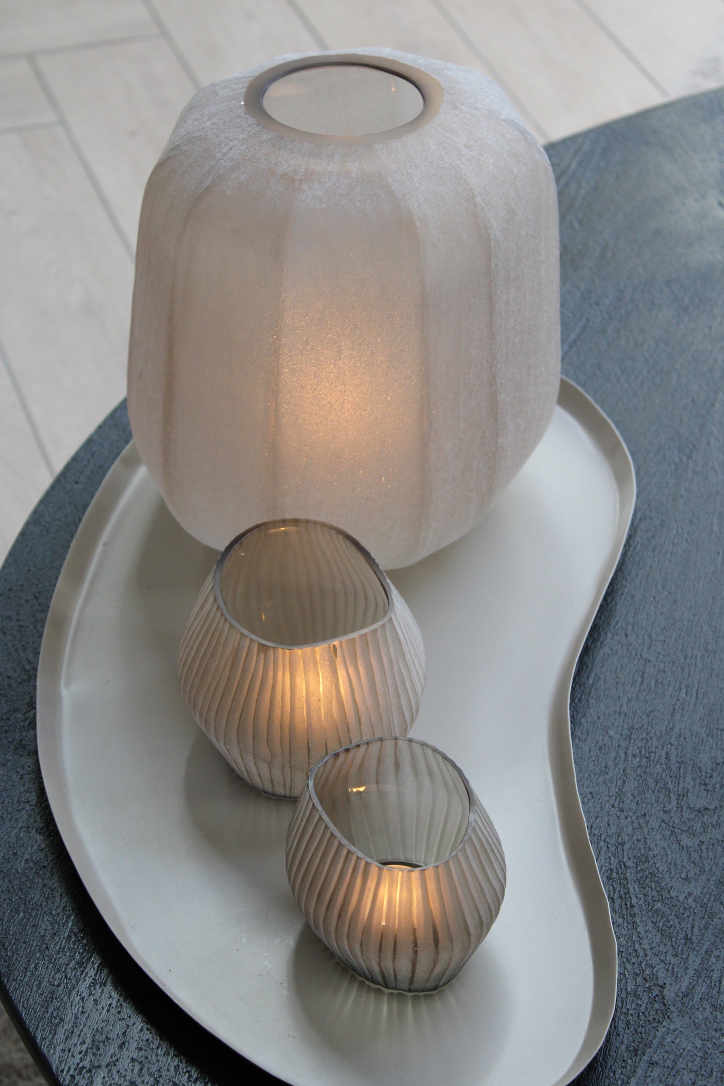 WAXINELICHTHOUDER | LUXE | LIGHT SMOKE