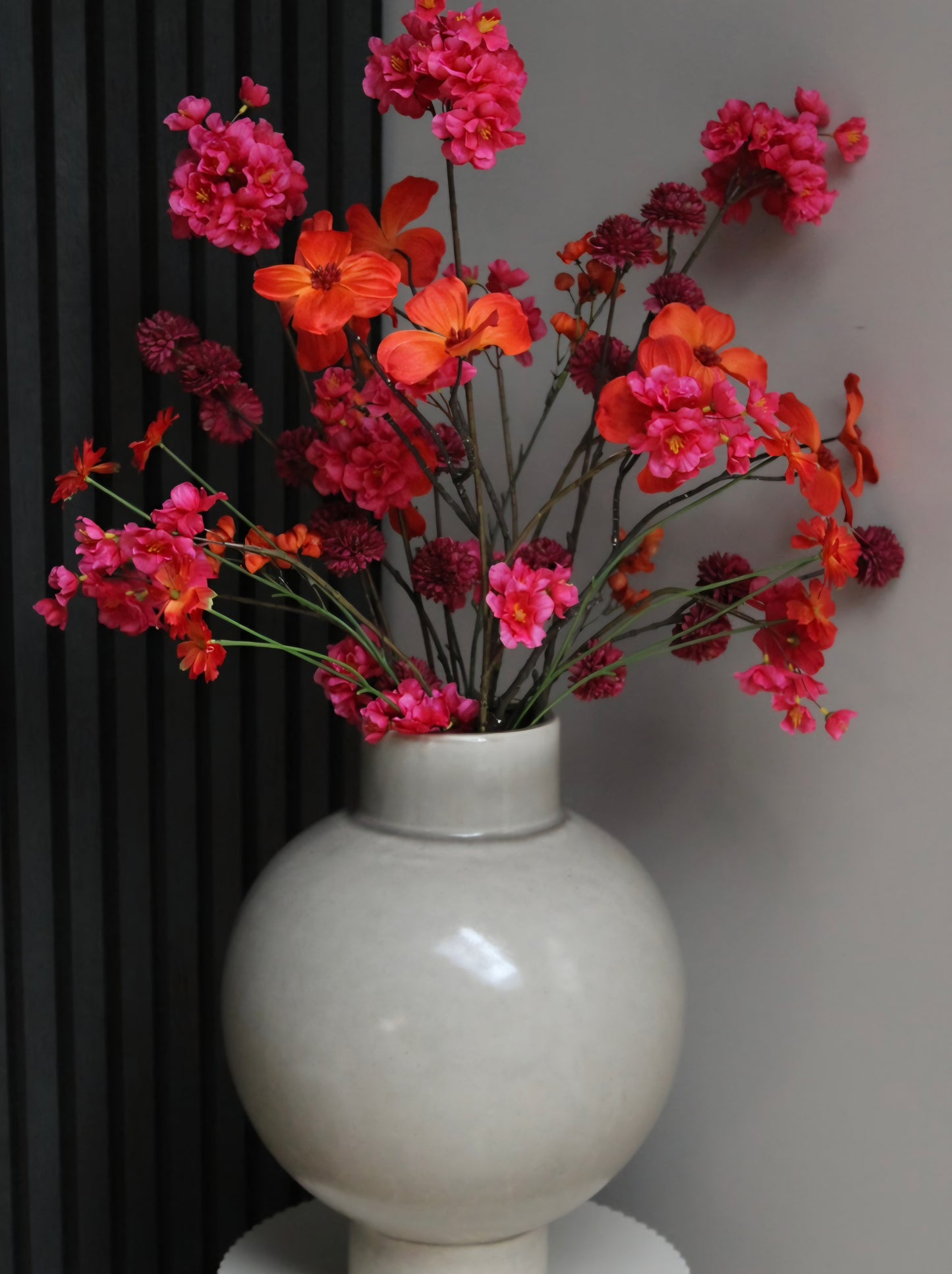 ZIJDEBOEKET FIEN | FUCHIA/ORANJE