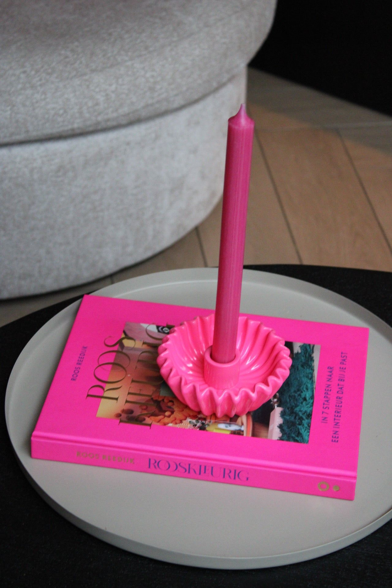 KANDELAAR | RIBBEL | FUCHSIA