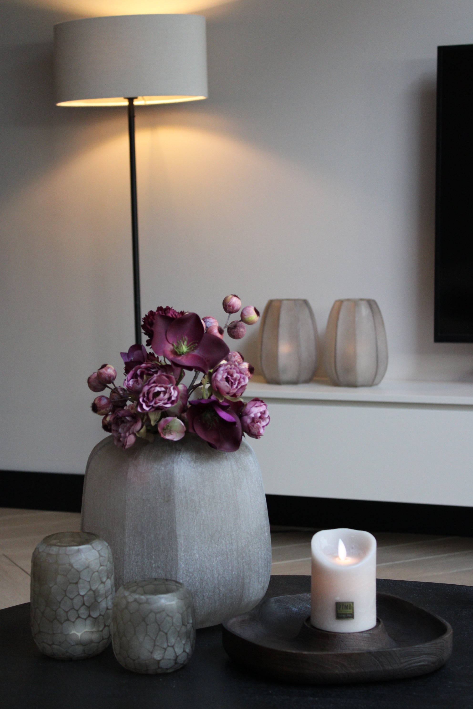 KANDELAAR/ DIENBLAD | WALNUT | LIGHT & LIVING