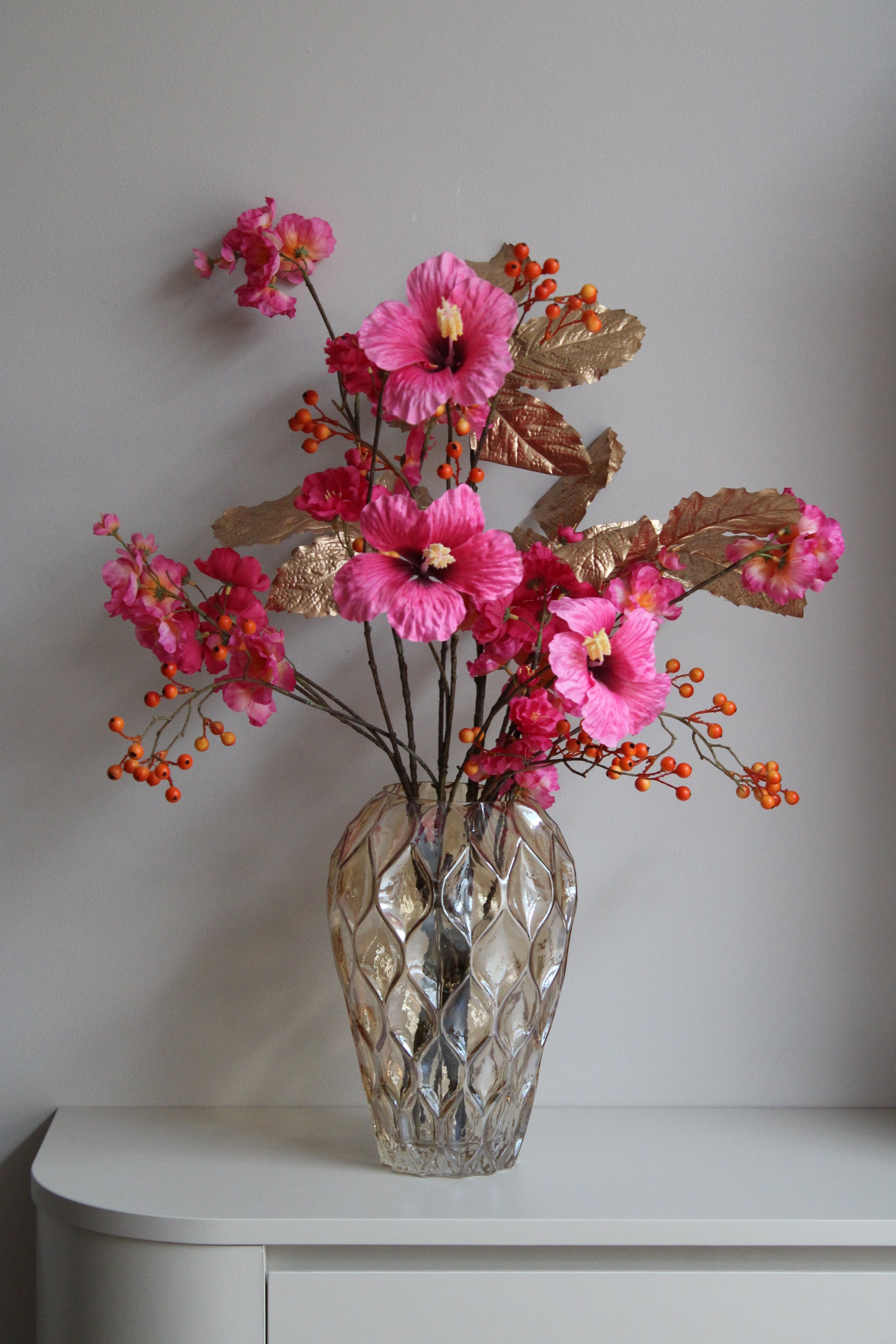 BOEKET LINDE | GOUD\ROZE