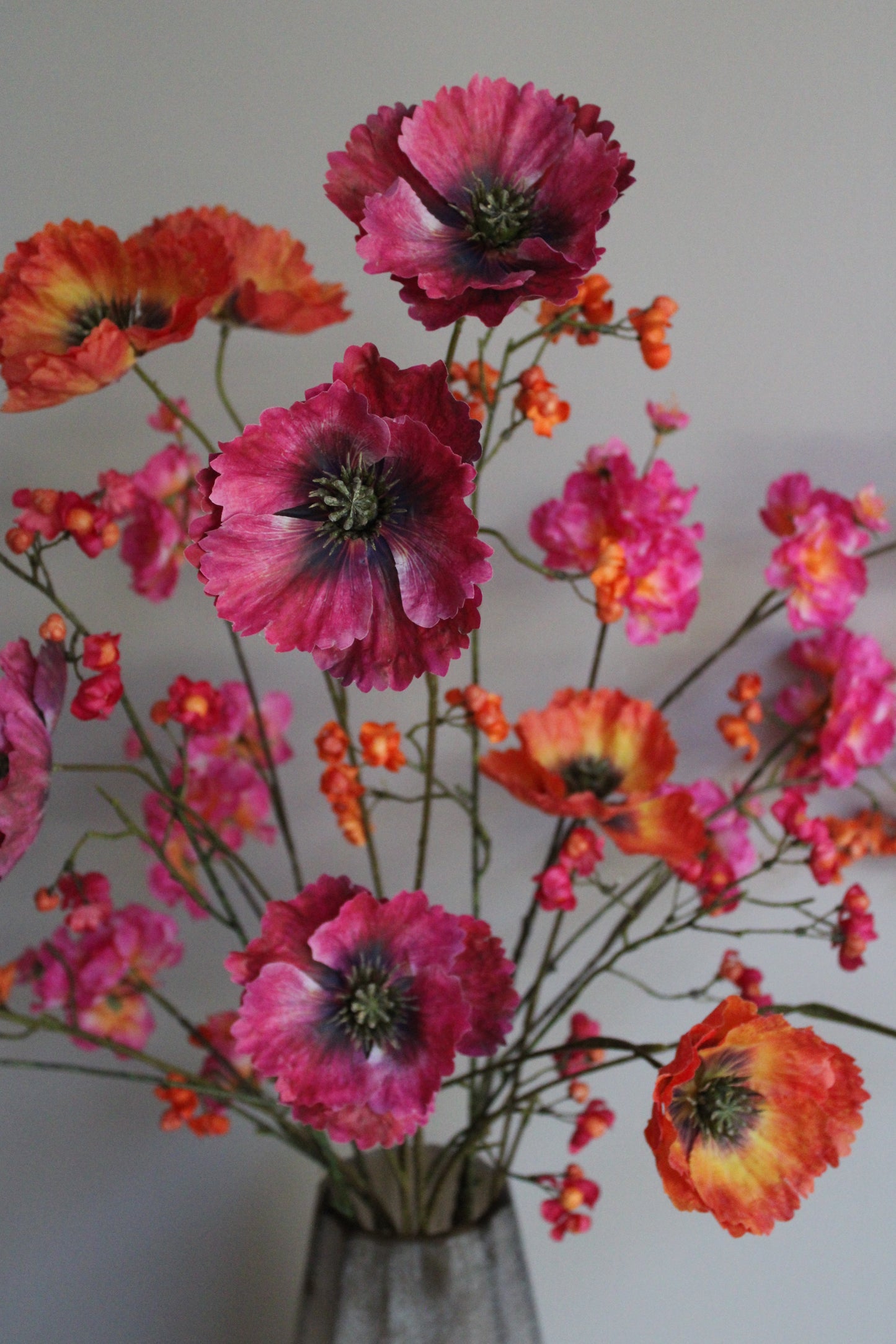 ZIJDEBOEKET NOOR | FUCHSIA / ORANJE
