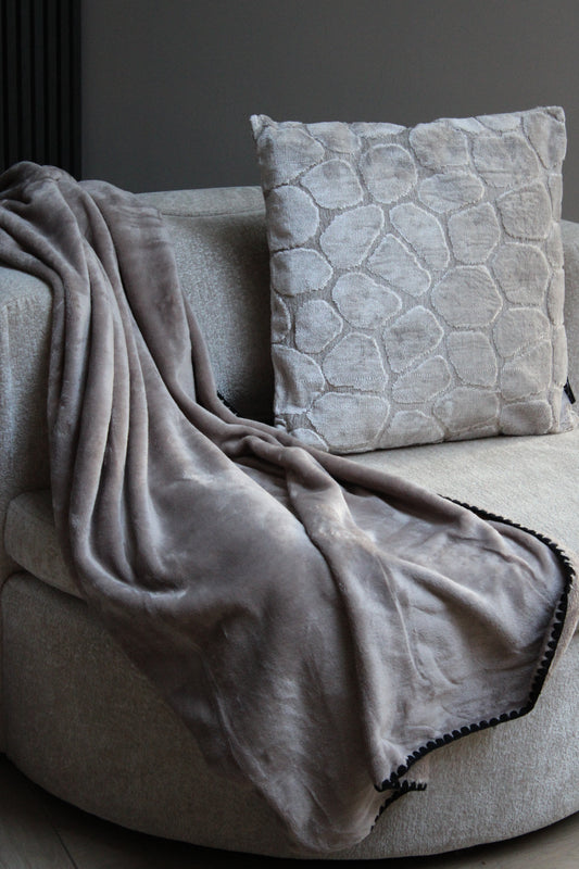 PLAID JADE | 140X180CM | TAUPE