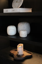 KANDELAAR/ DIENBLAD | WALNUT | LIGHT & LIVING