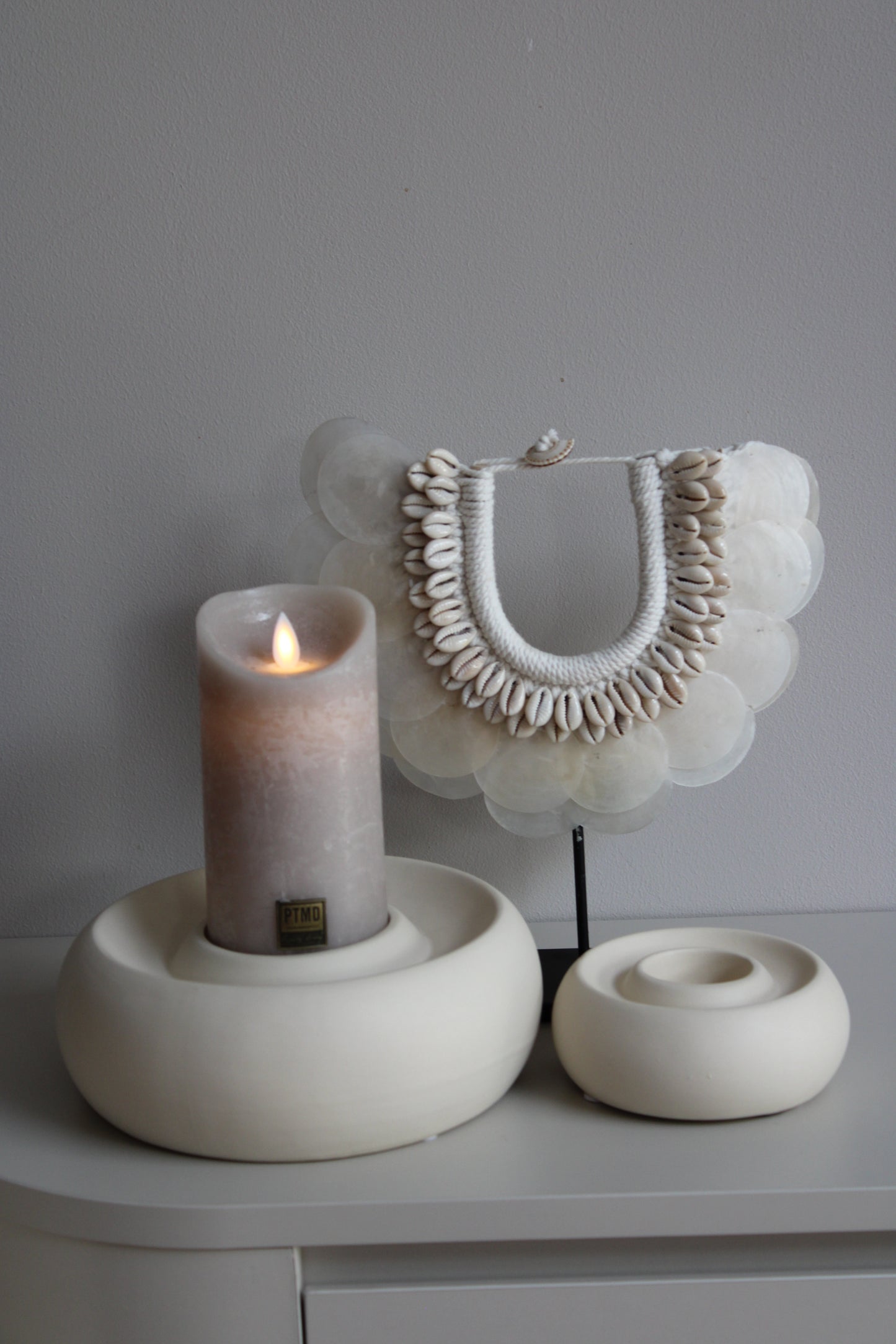 KANDELAAR OTHONI | BEIGE | 2 FORMATEN| LIGHT & LIVING