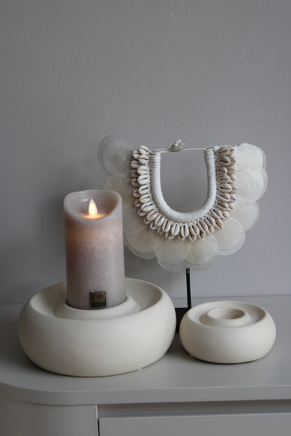 KANDELAAR OTHONI | BEIGE | 2 FORMATEN| LIGHT & LIVING