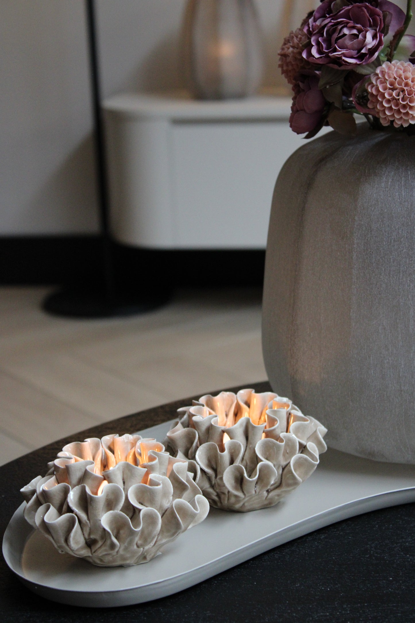 WAXINEHOUDER | SPORES | BEIGE