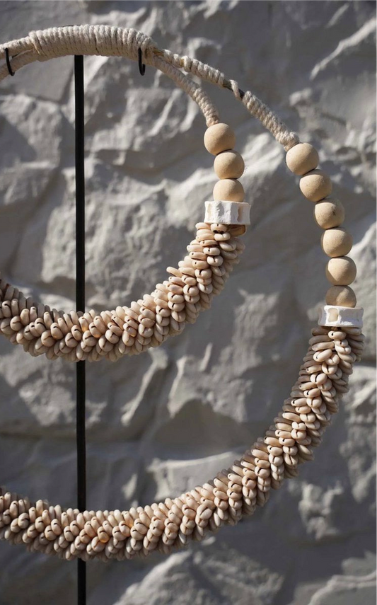 DUBBELE SCHELPENKETTING | NATUREL