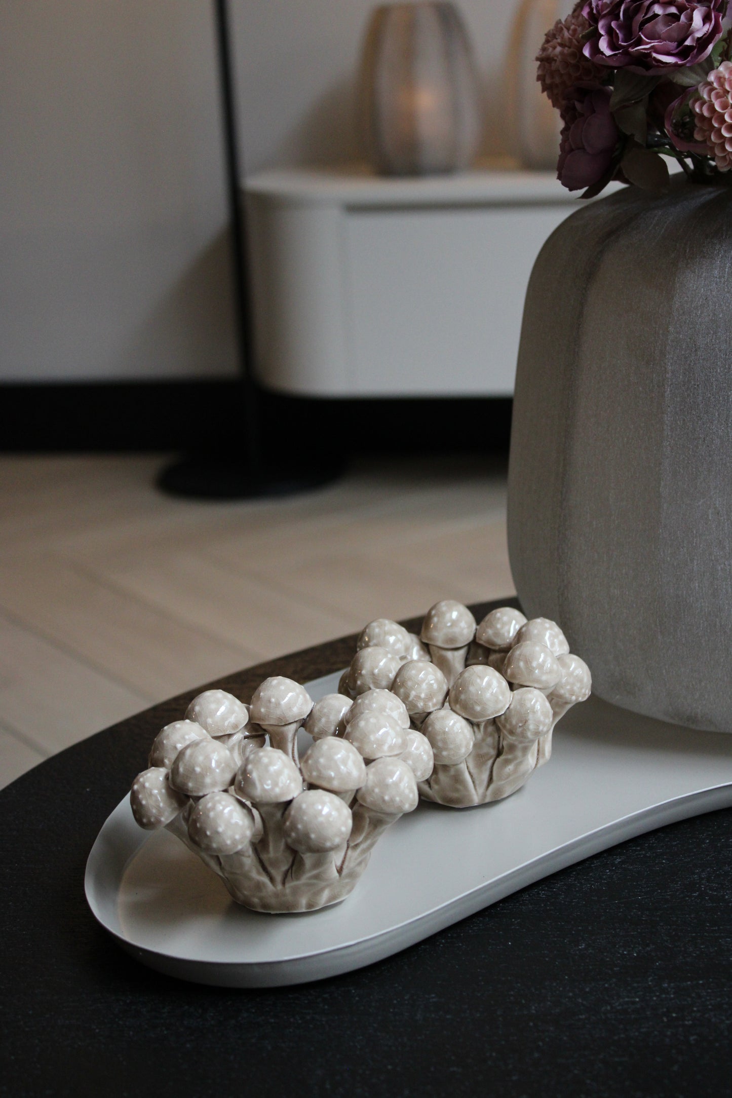 WAXINEHOUDER | PADDESTOEL | BEIGE