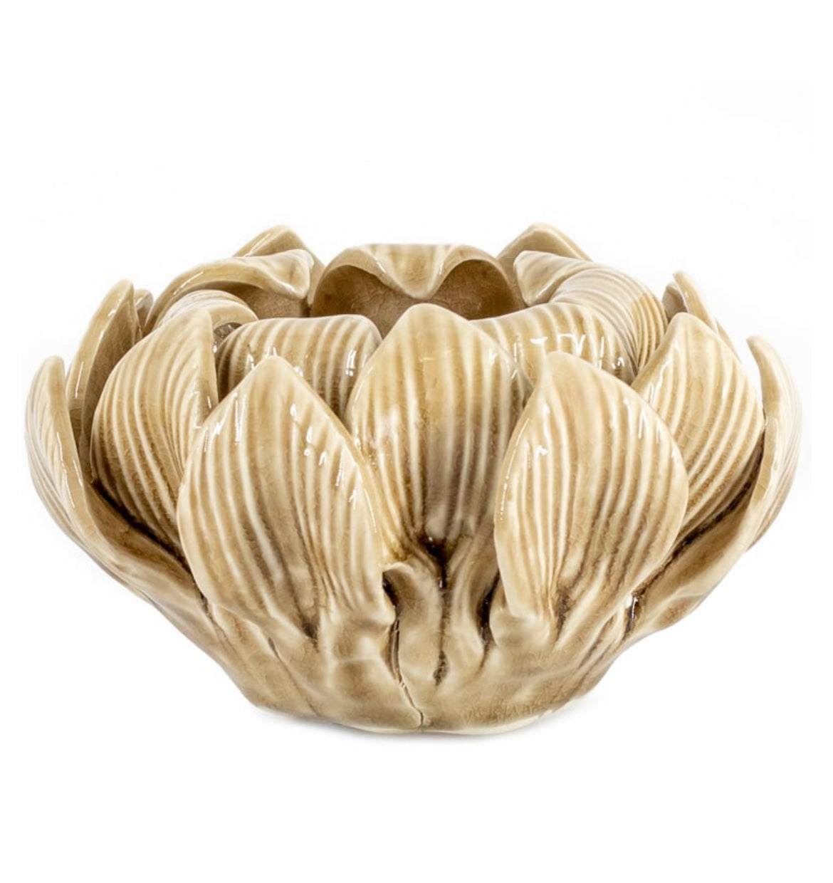 WAXINELICHTHOUDER | PETALS | BEIGE