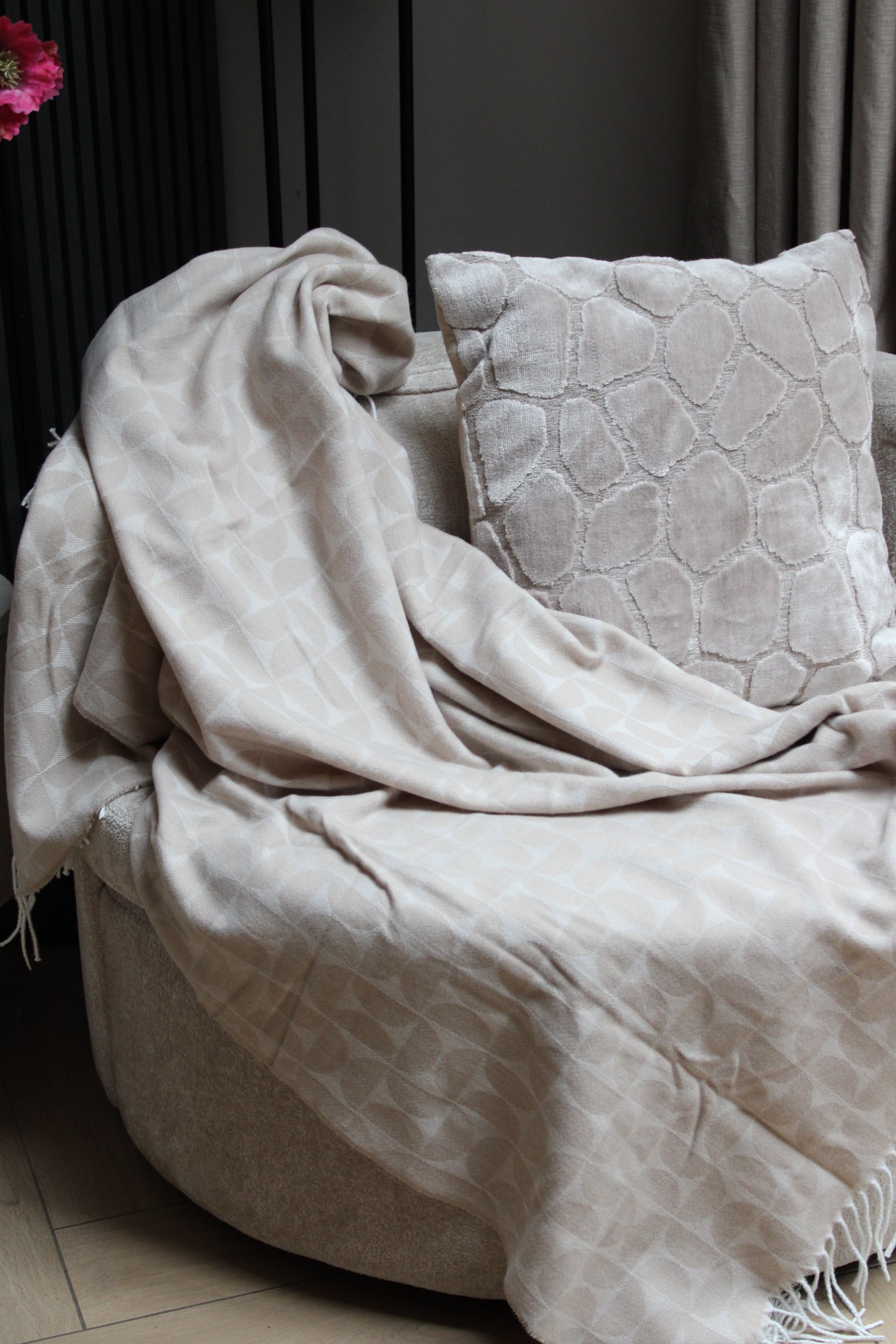 PLAID CARLIEN | BEIGE | 140x180CM