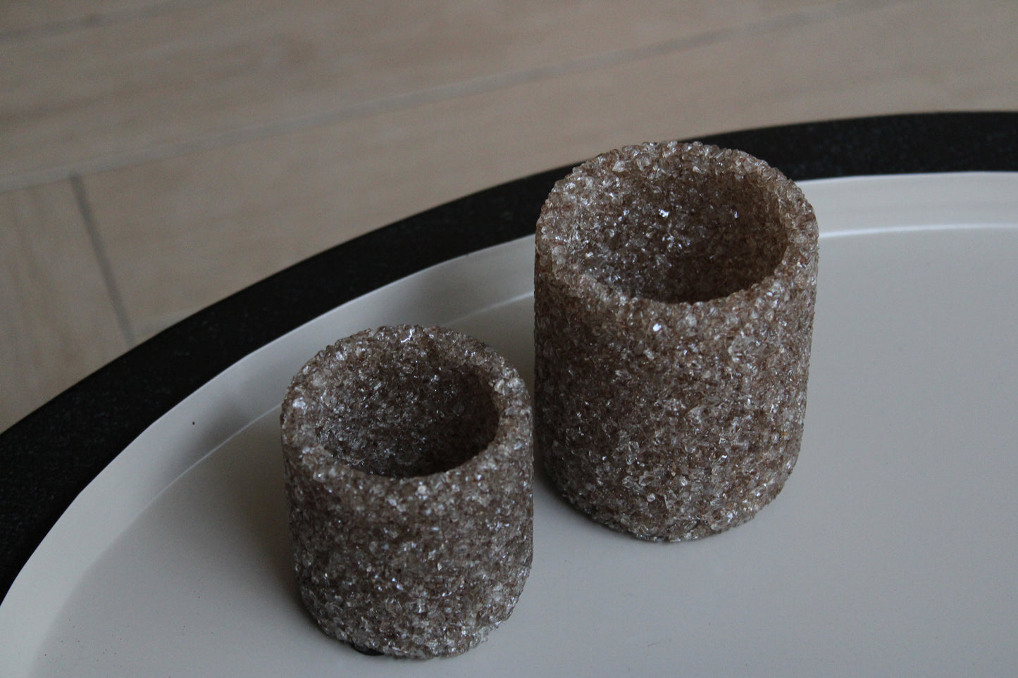 THEELICHT TAUPE | SET VAN 2 | SPARKLY
