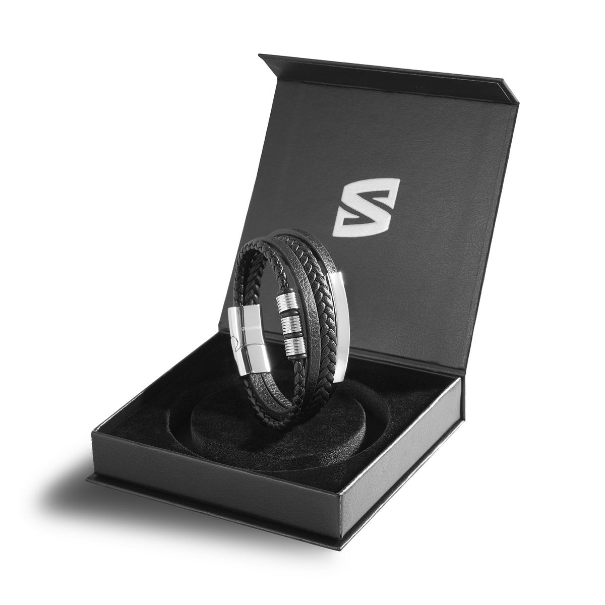 LEDEREN ARMBAND | VREUGDE | VADERDAG CADEAU