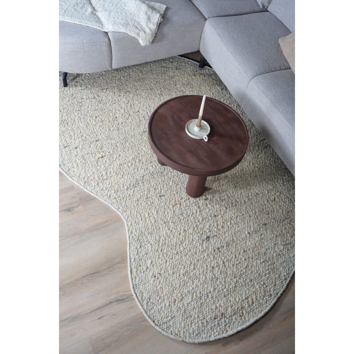 Vloerkleed Stone Beige 215 – Organisch 200 x 280 cm