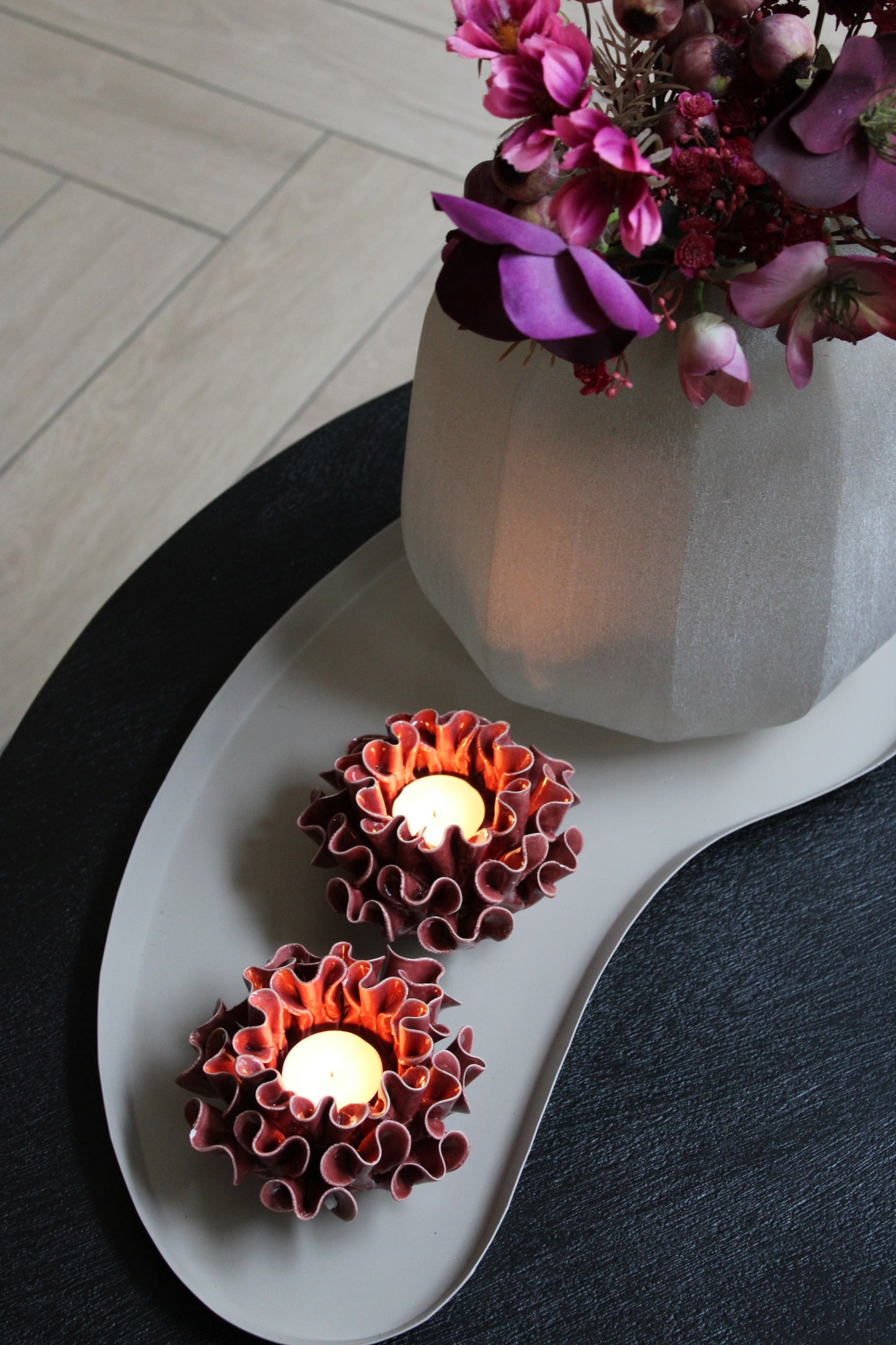 WAXINEHOUDER | SPORES | BURGUNDY