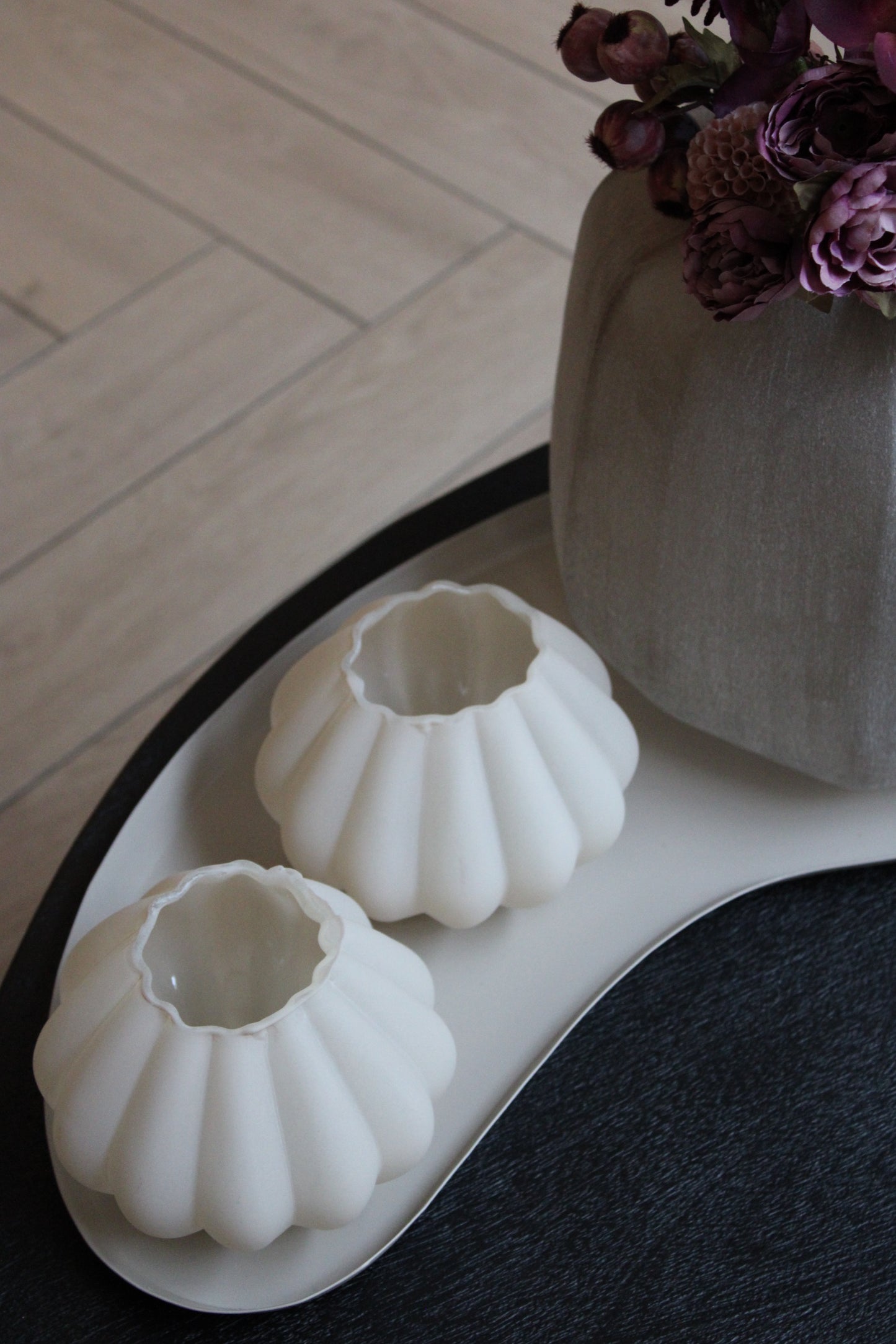 WAXINELICHTHOUDER | BEIGE | 11CM