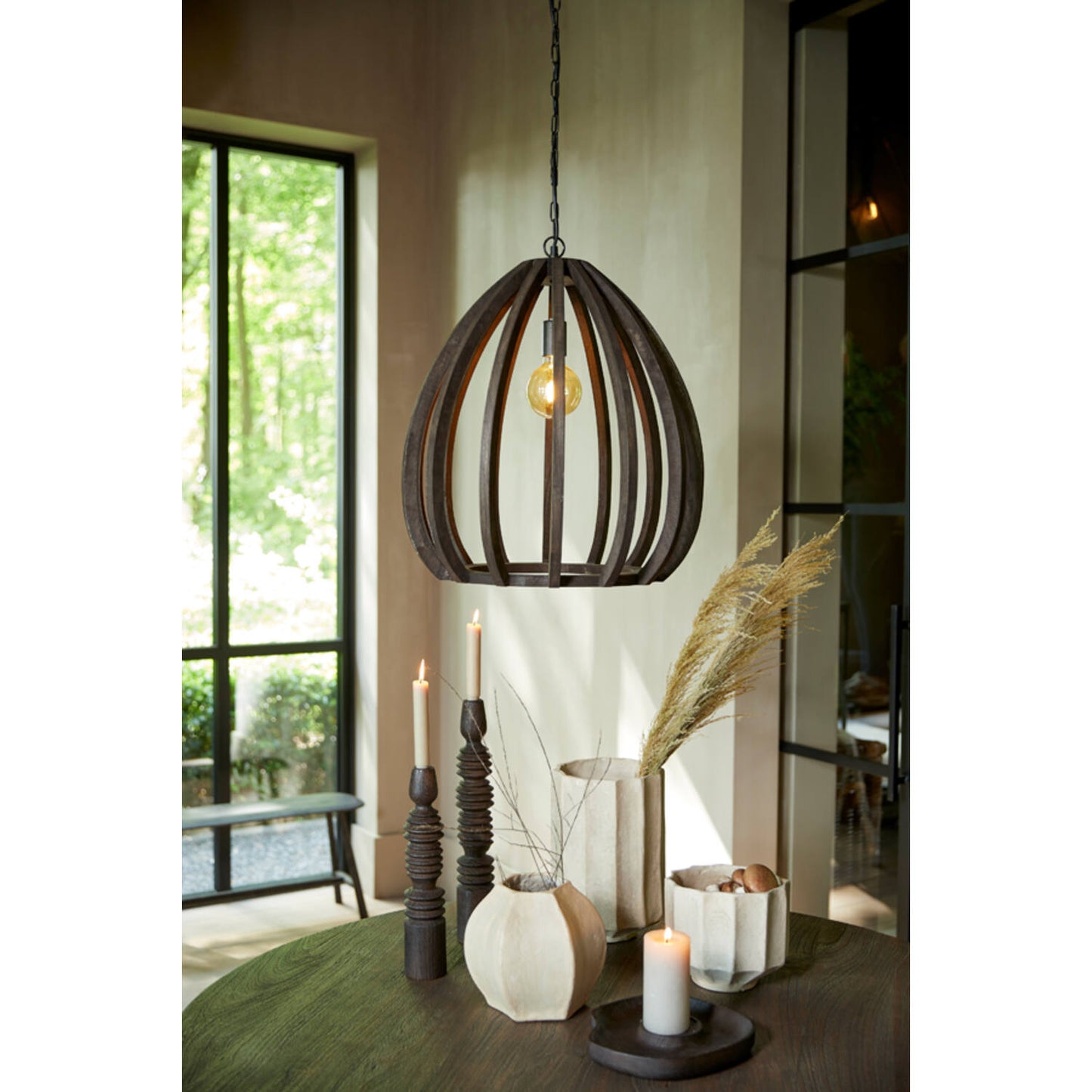 KANDELAAR | WALNUT | LIGHT & LIVING