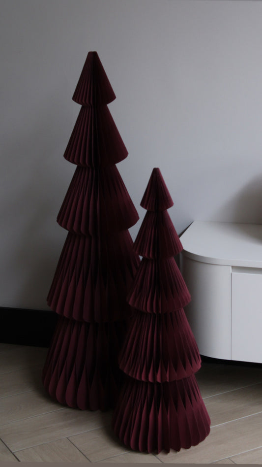 XL KERSTBOOM | BURGUNDY | DIVERSE FORMATEN