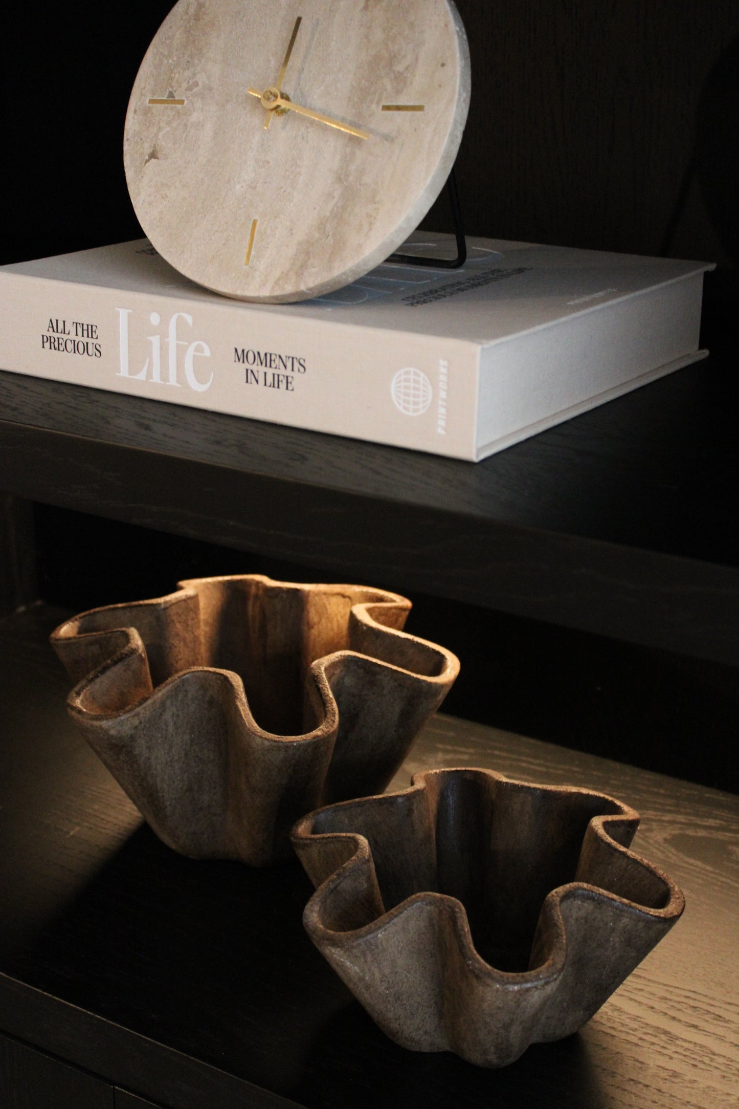 AARDEWERK SCHAAL | BRUIN | 2 FORMATEN