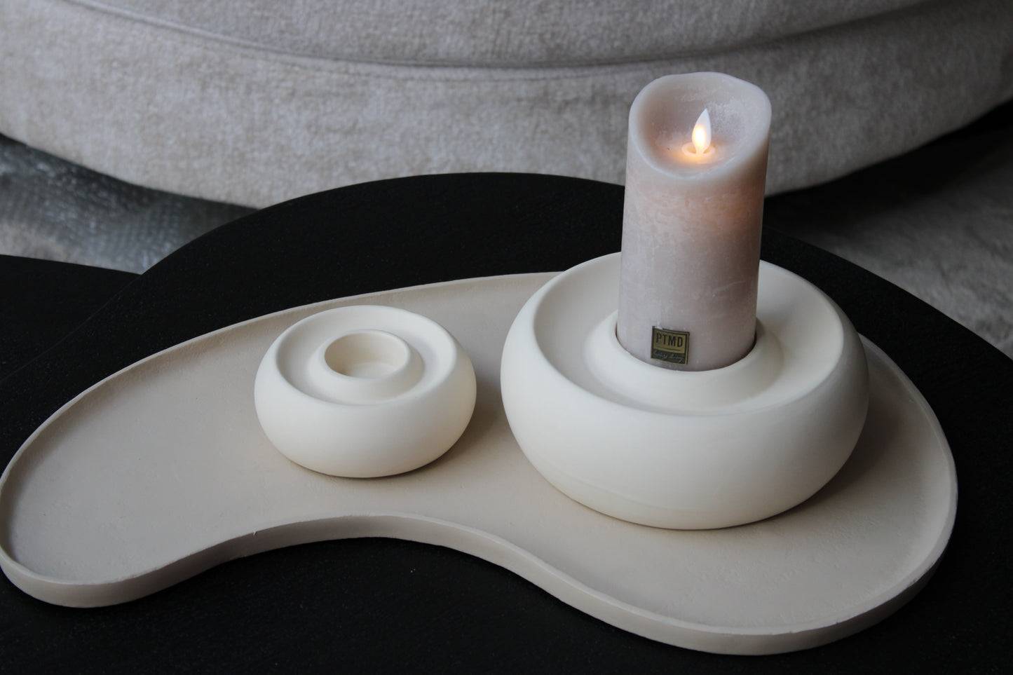 KANDELAAR OTHONI | BEIGE | 2 FORMATEN| LIGHT & LIVING