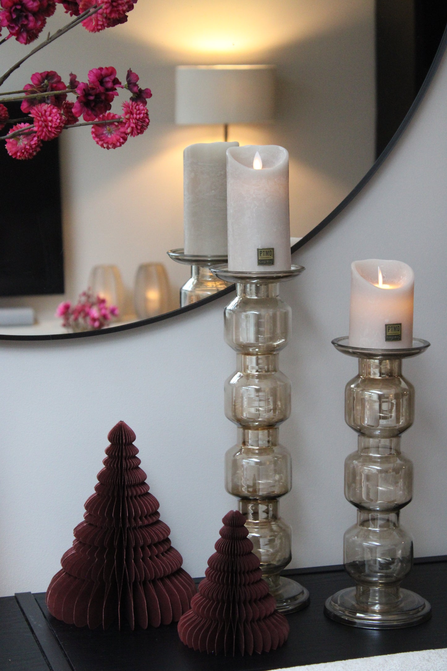 KERSTBOOM  | BURGUNDY | SET VAN 2