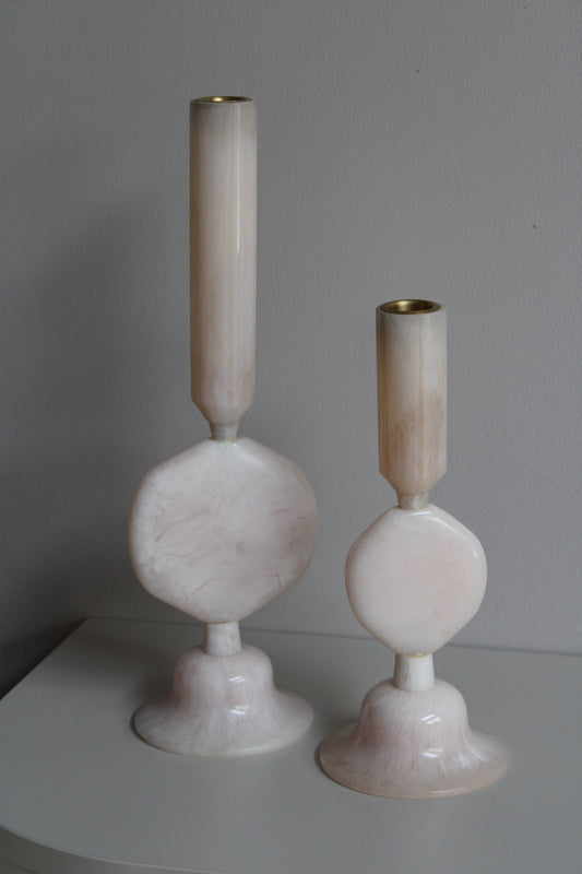 KANDELAAR KUMOPA | LIGHT & LIVING | BEIGE MARMER