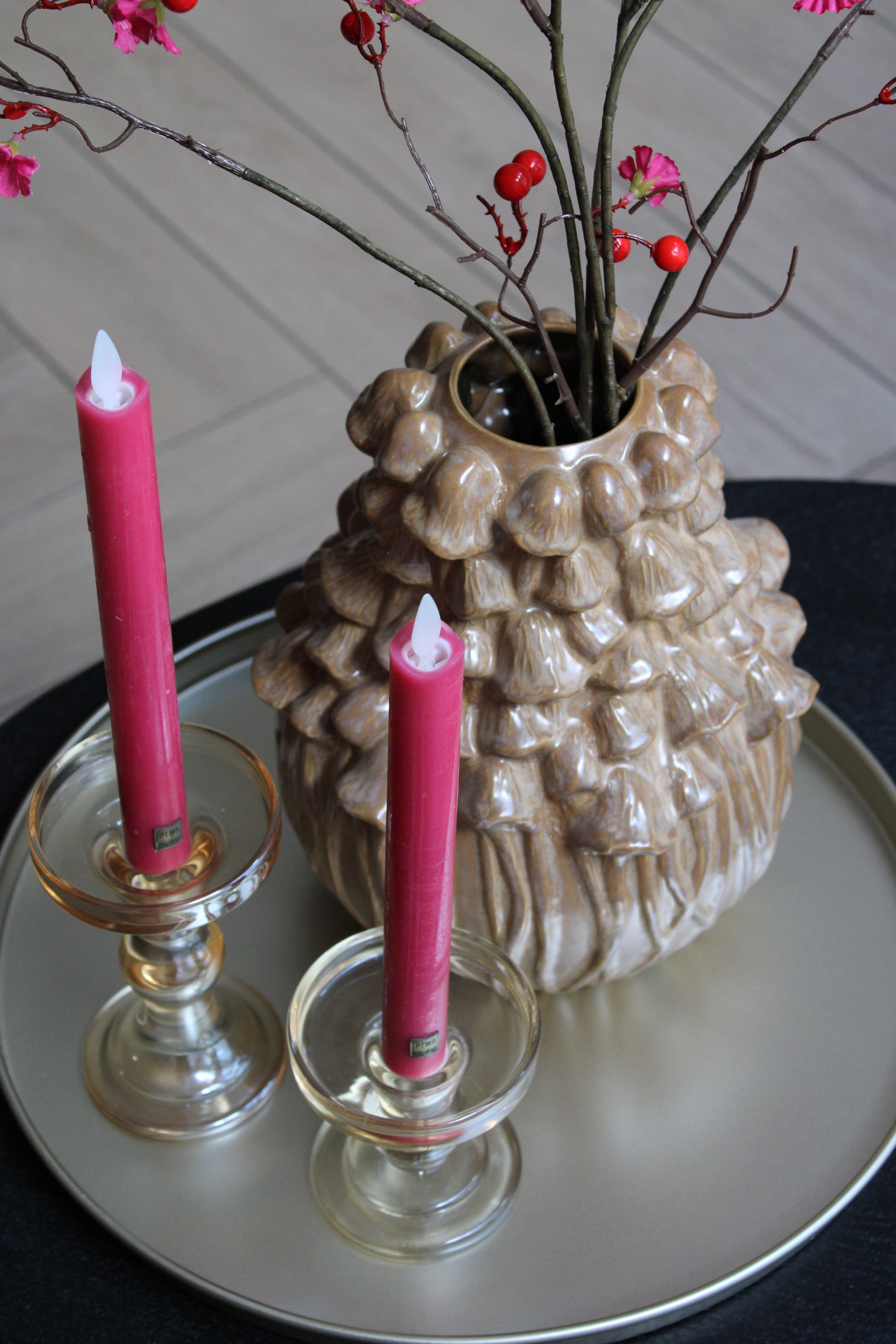 FUNGI VASE | SAND | 25CM