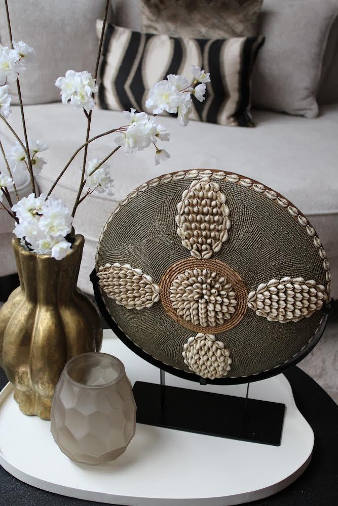 SCHELPENKETTING | ORNAMENT | OLIJFGROEN