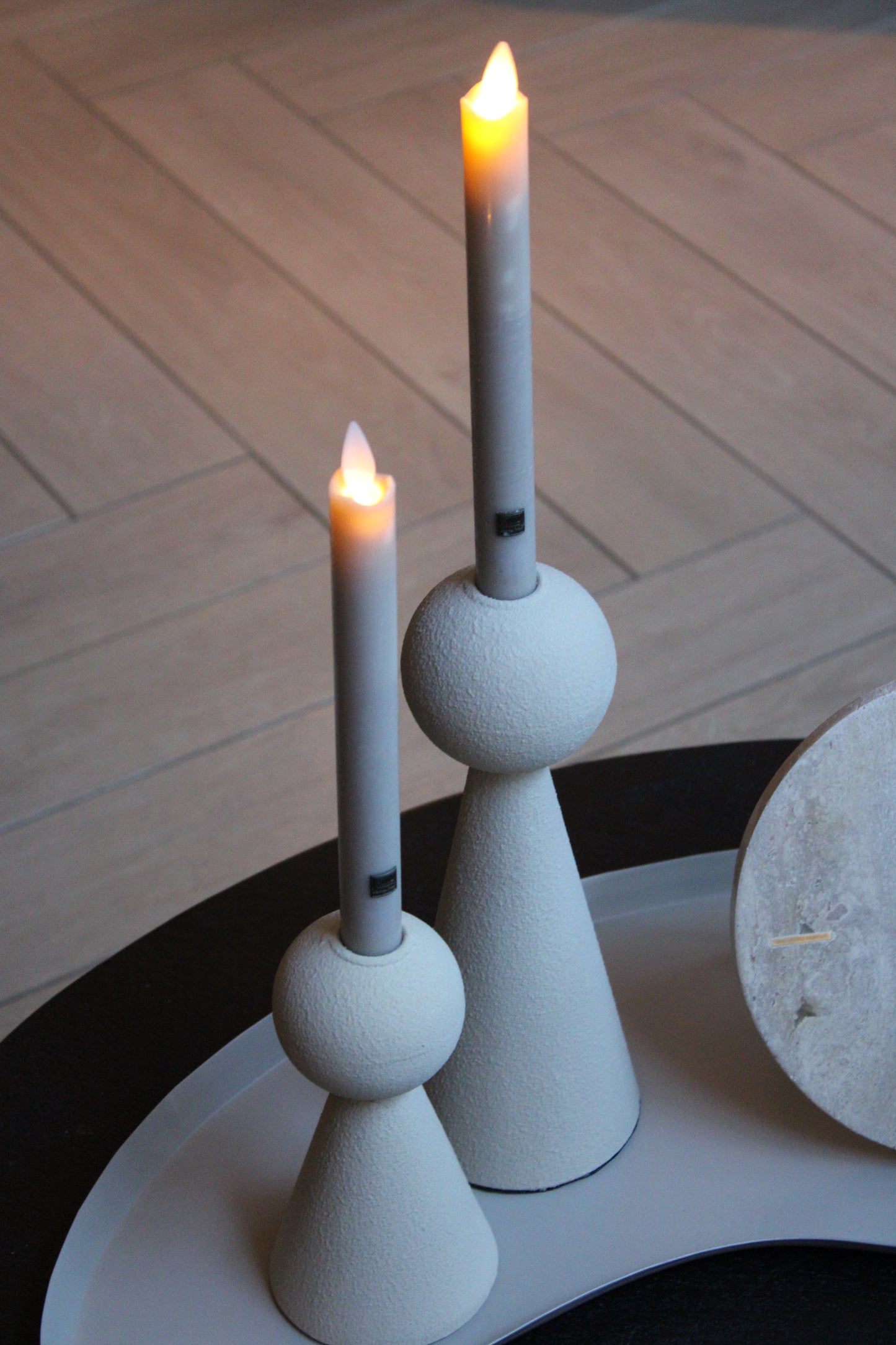 KANDELAAR TIFFIN | CRÈME | 2 FORMATEN