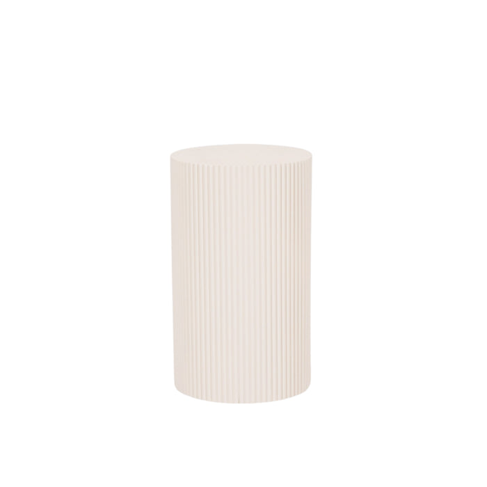 Bijzettafel / pilaarcilinder - MDF - zand - 30x54cm