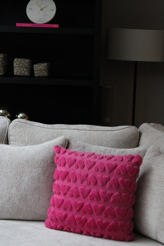 KUSSENHOES HART | FUCHSIA | 45X45 CM