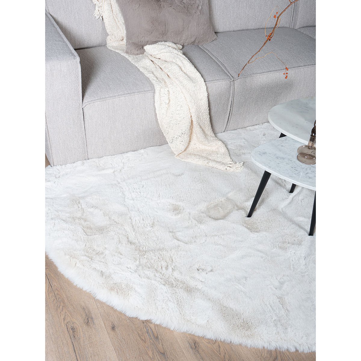 Vloerkleed Morbido Ivory 2810 - Kiezelvormig 200 x 280 cm