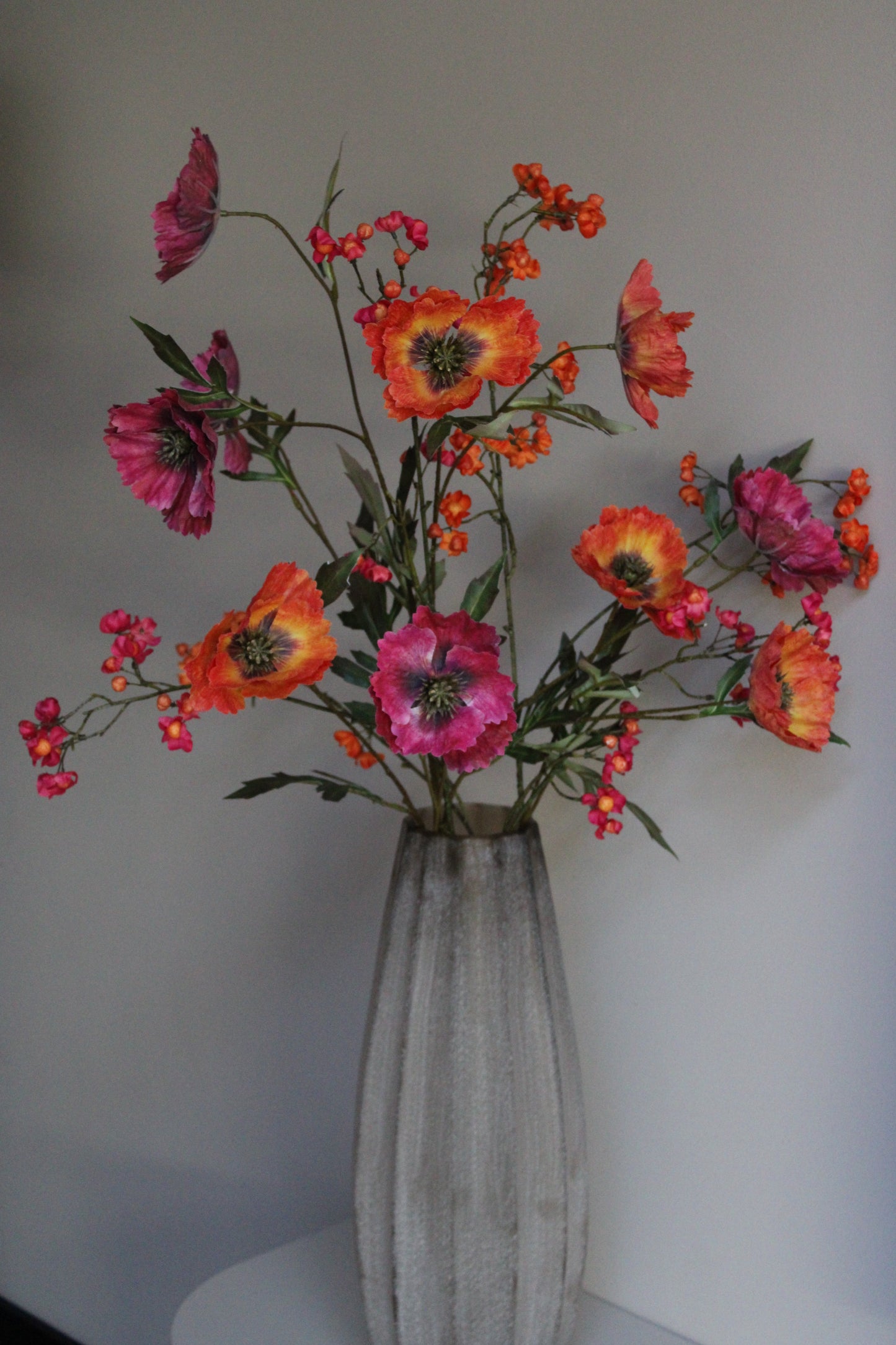 ZIJDEBOEKET EMMA | FUCHSIA/ORANJE