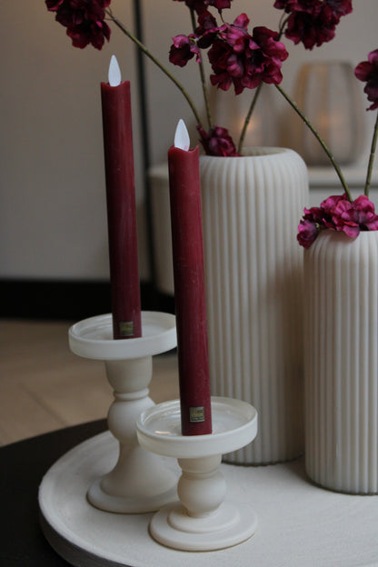 PTMD DINERKAARS LED| BORDEAUX | SET VAN 2 | 22CM