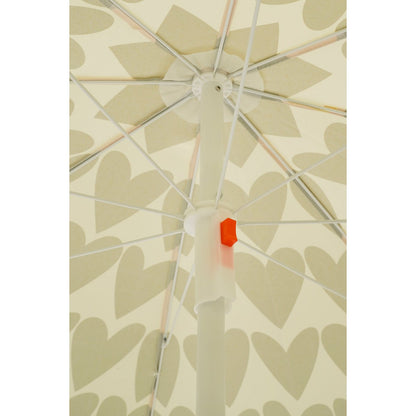 Heart Strandparasol - H180 x Ø160 cm - Bruin
