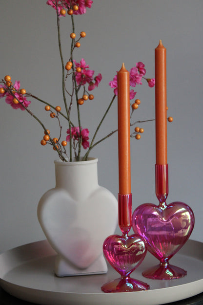 KAARSHOUDER LOVELY | FUCHSIA PARELMOER |