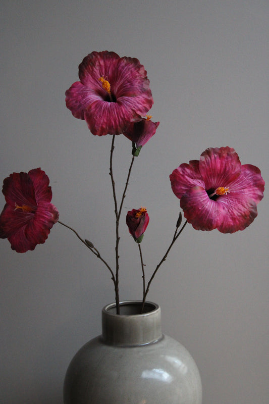 ZIJDEBLOEM | FUCHSIA | XL HIBISCUS