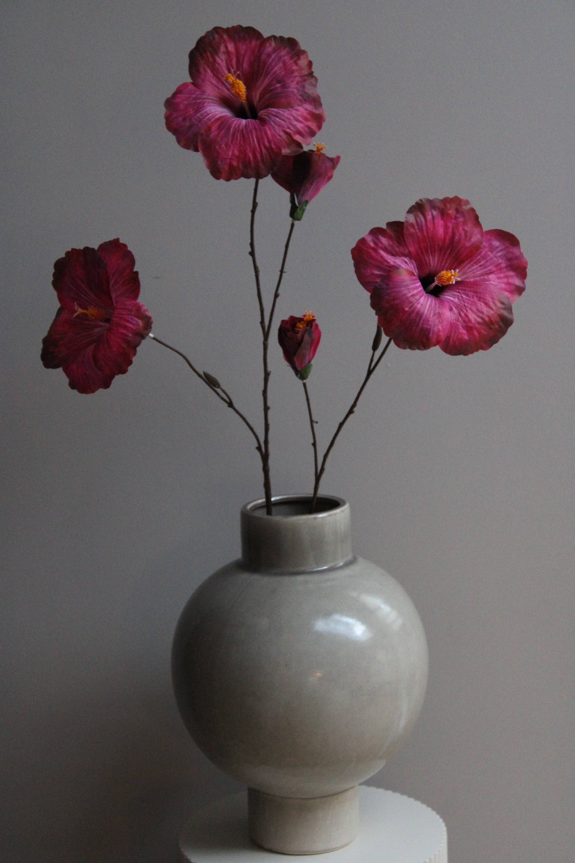 ZIJDEBLOEM | FUCHSIA | XL HIBISCUS