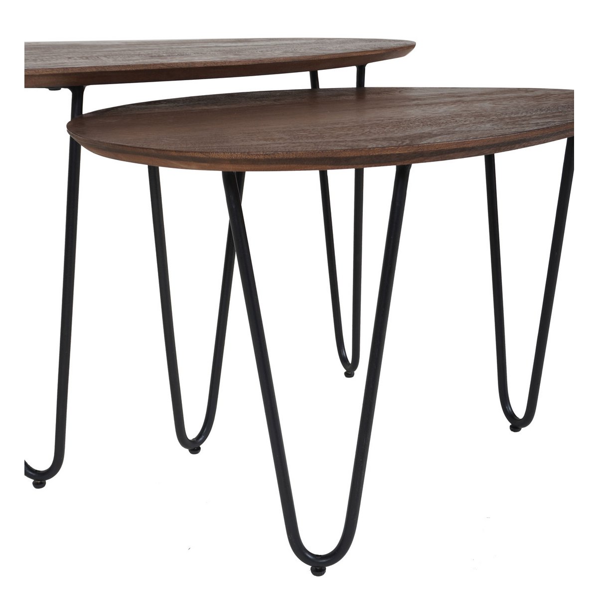 Salontafel Fabio – Espresso Mangohout – Set van 2