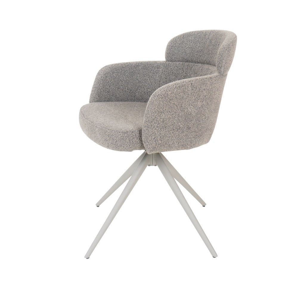 Eetkamerstoel Chase – Bouclé – Brown