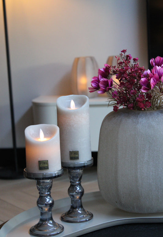 GLAZEN KANDELAAR | ROOKGLAS