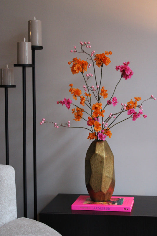 Boeket jade incl rock vaas