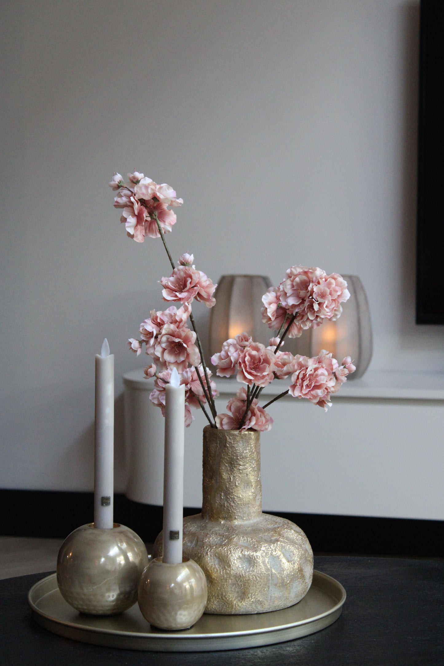 COMPLEET DIENBLAD | MAUVE | GOUD