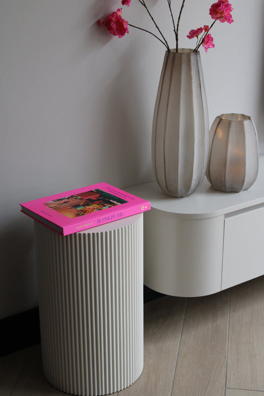 BIJZETTAFEL | BEIGE | RIBBEL