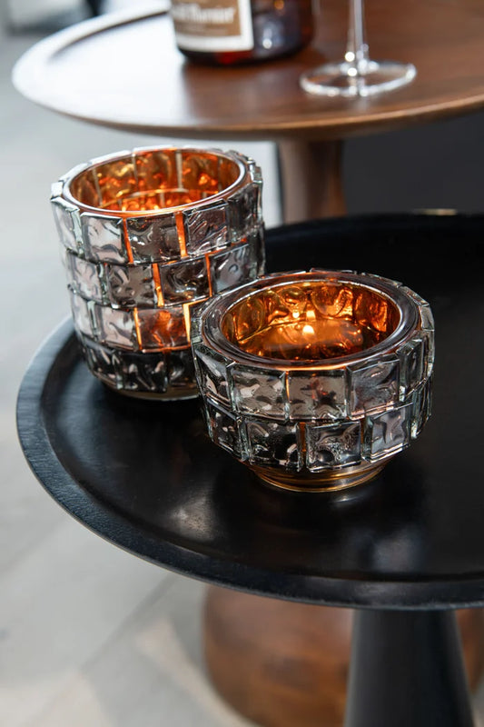 WAXINEHOUDER | MOZAÏEK | BRONS | 2 FORMATEN