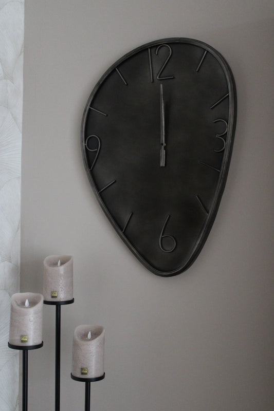 ORGANISCHE KLOK | BRUSHED METAL | GROOT