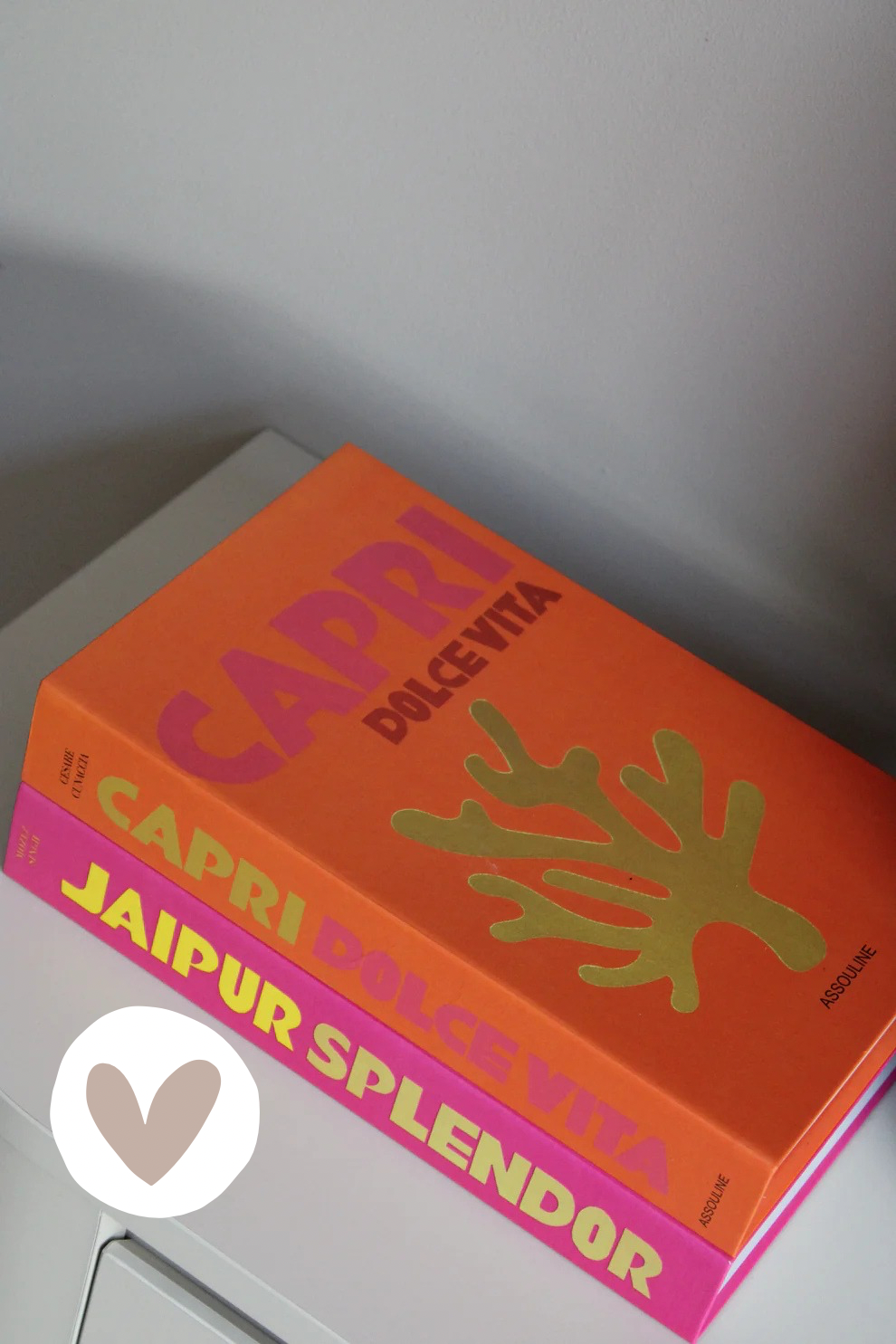 DECORATIE BOEK | ORANJE \ FUCHSIA