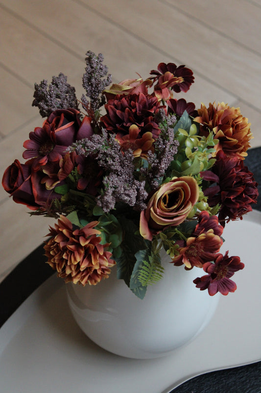 SALONTAFEL BOEKET | HERFST | BORDEAUX