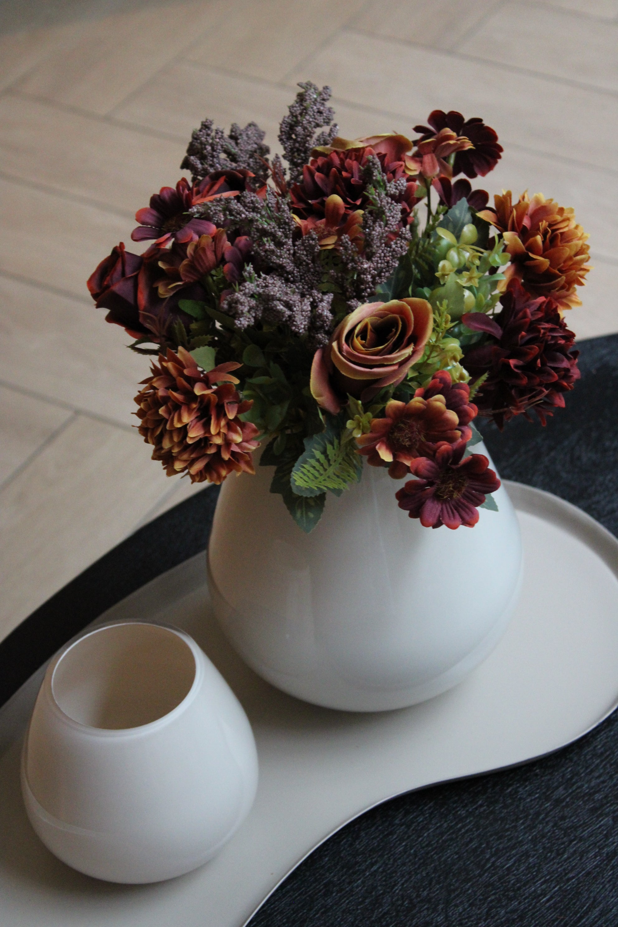 SALONTAFEL BOEKET | HERFST | BORDEAUX